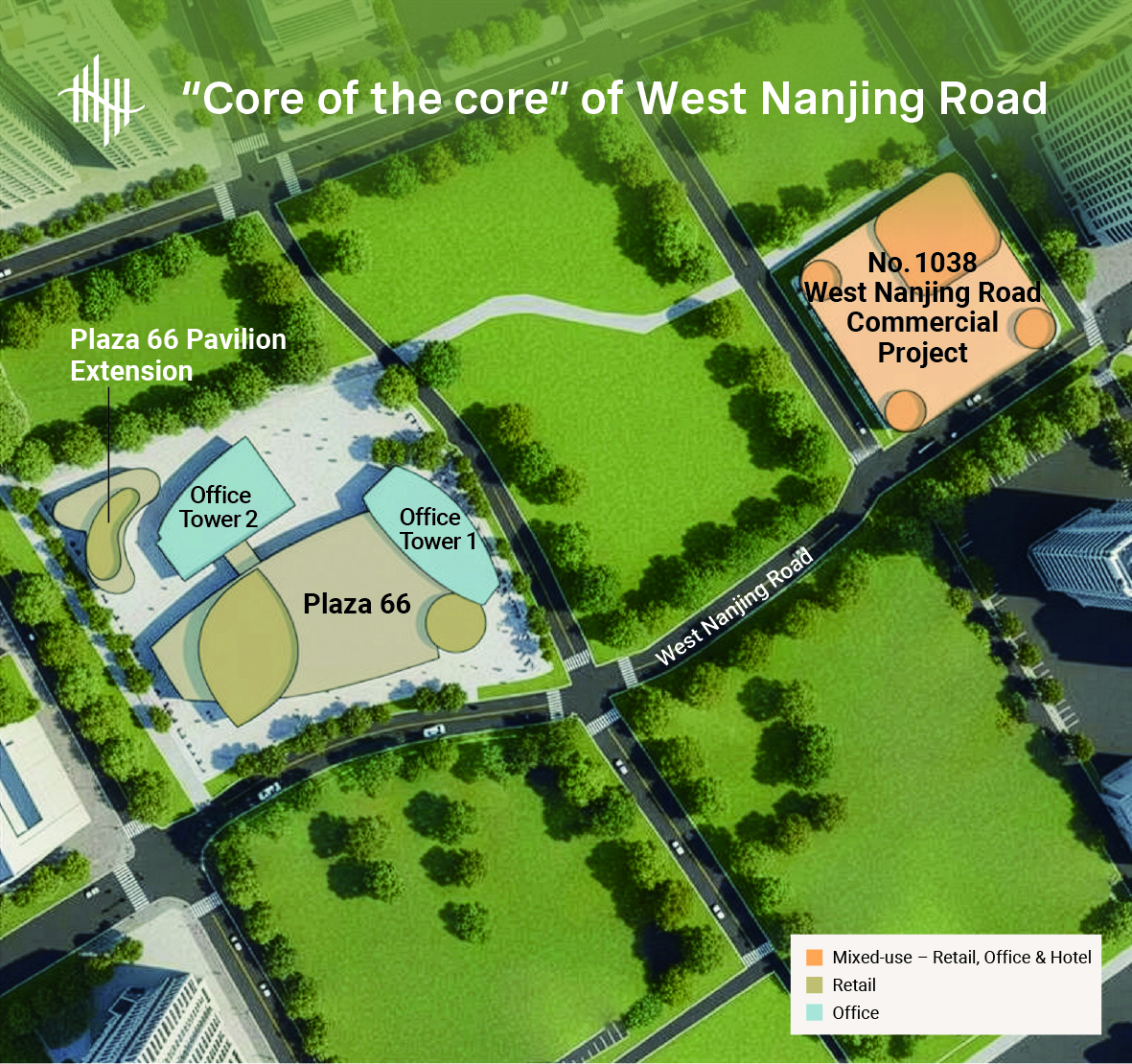 "Core of the core" of West Nanjing Road