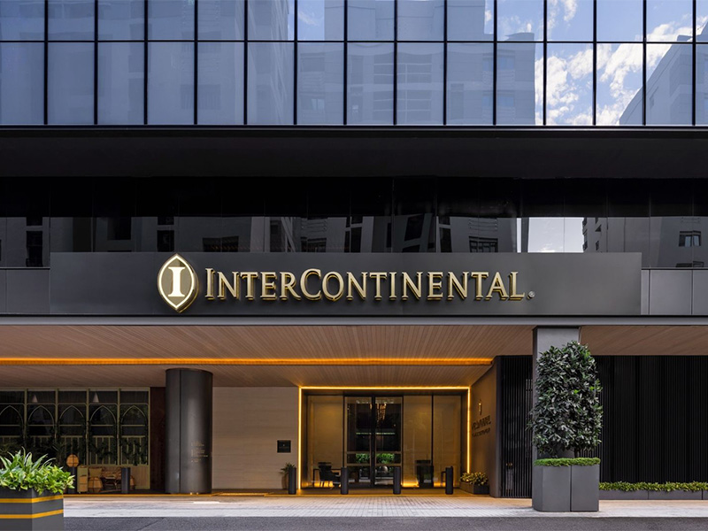 Entrance of InterContinental Singapore Robertson Quay Hotel